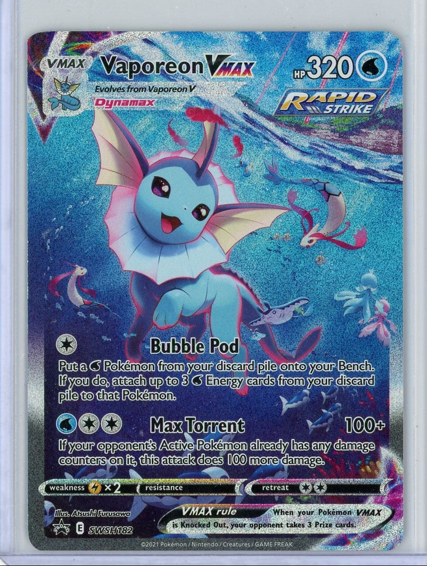 Vaporeon Vmax Pokémon Black Star Promo Alternate Full Art #SWSH182