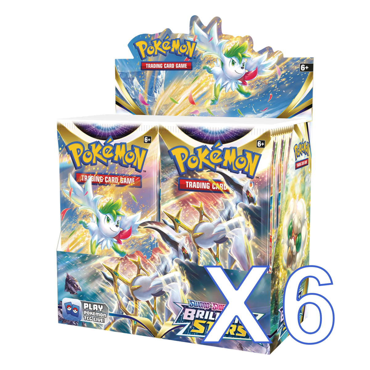 POKÉMON TCG Sword and Shield - Brilliant Stars Booster Box X6 (Case)