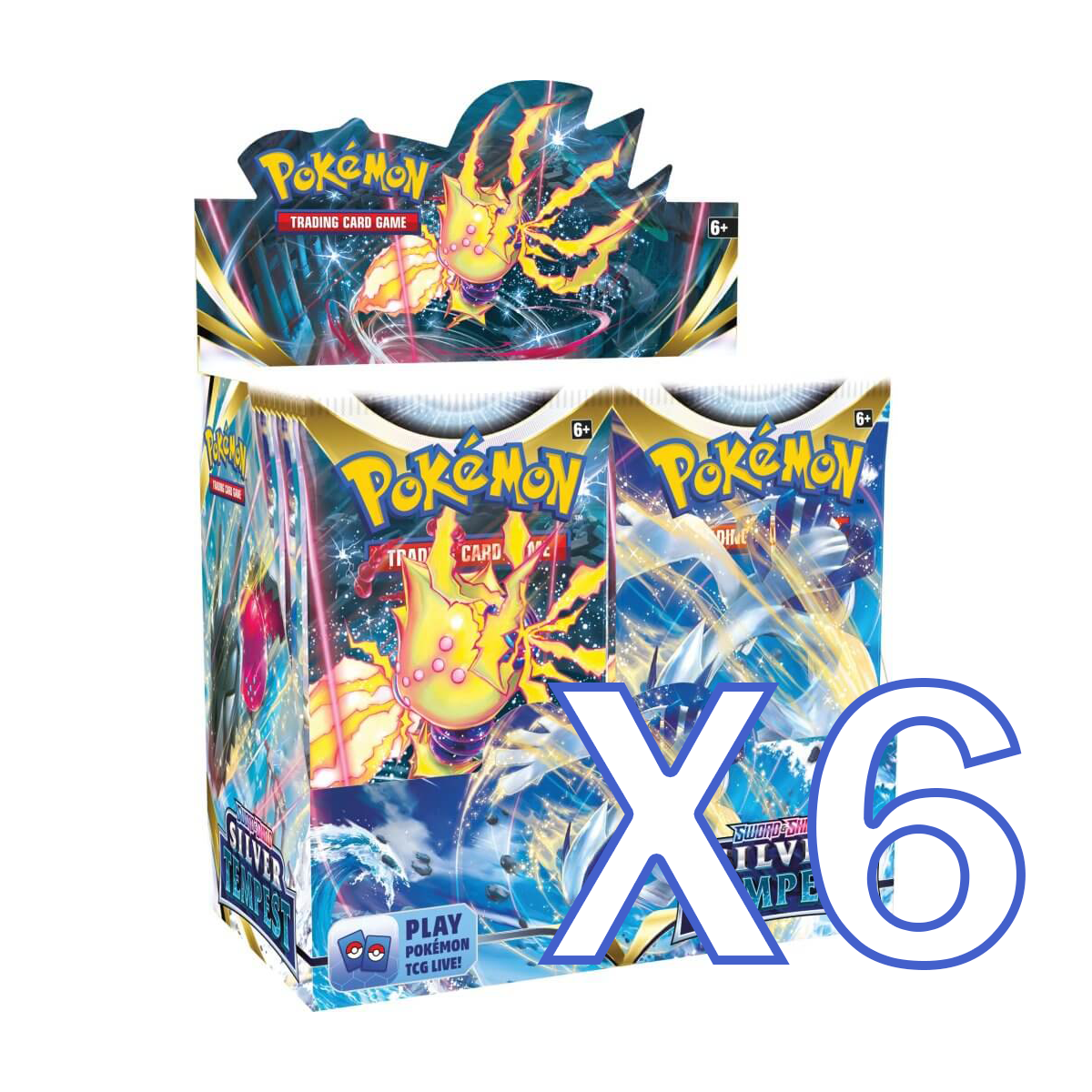 POKÉMON TCG Sword and Shield 12 - Silver Tempest Sealed Case X6 Booster Box