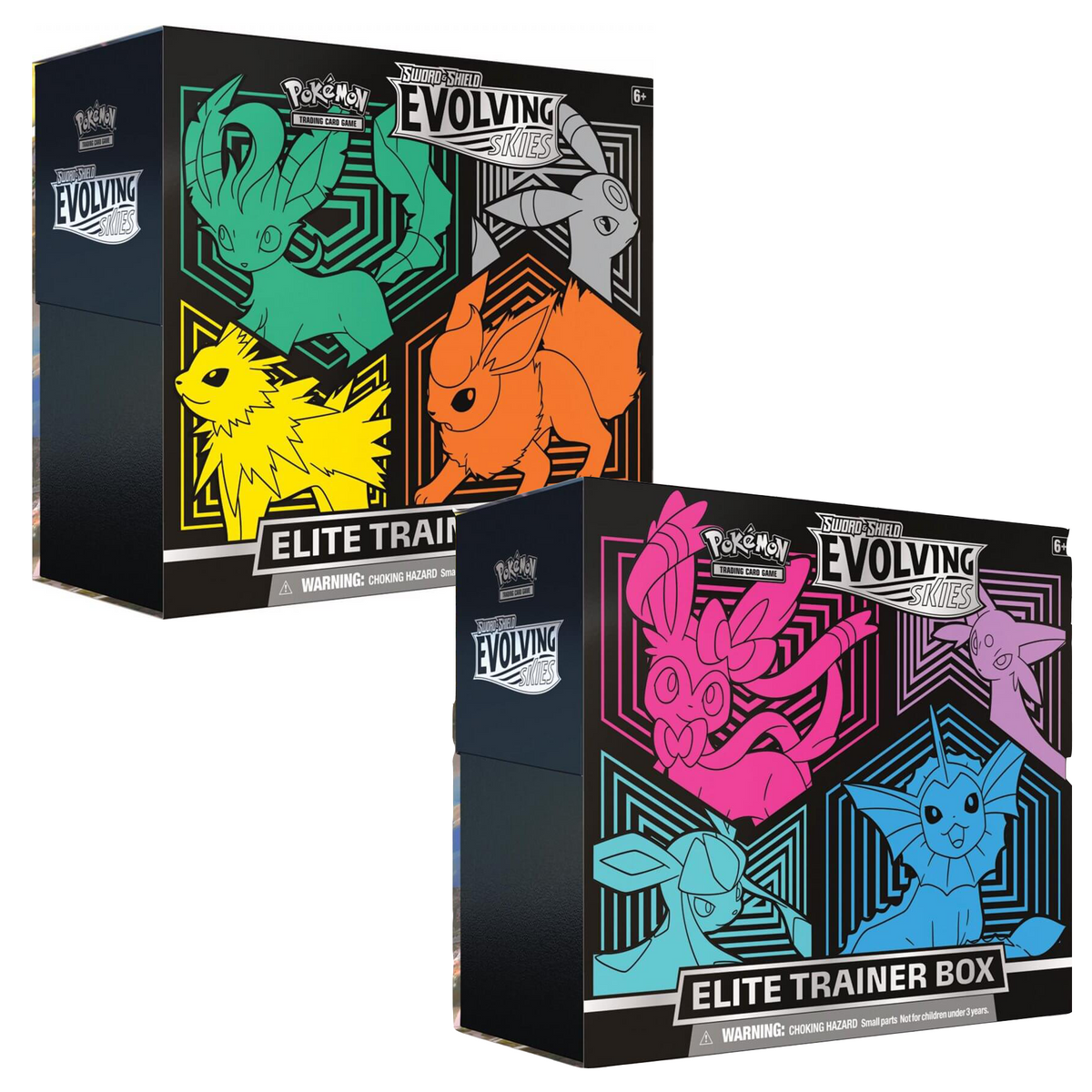 PRE-ORDER POKÉMON TCG Sword and Shield – PAIR Evolving Skies Elite Trainer Box (ETB) - PokéBox Australia