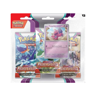 Pokemon Scarlet & Violet Paldea Evolved 3-Pack Blister Pack - 24 Pack Box