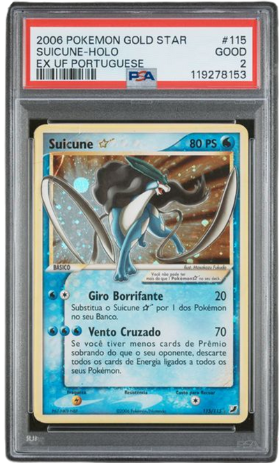PSA 2 SUICUNE-HOLO EX UF PORTUGUESE