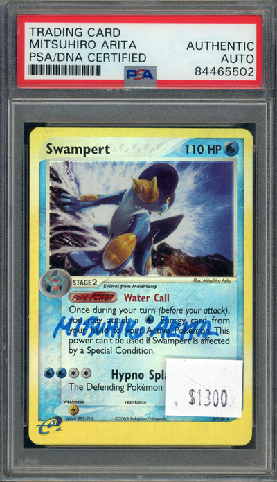 PSA Authentic Mitsuhiro Arita Auto Swampert