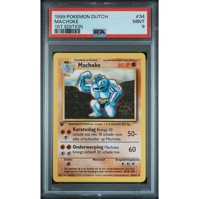 PSA 9 MACHOKE 1ST EDITION 1999