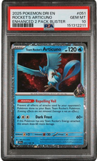 PSA 10 ROCKET'S ARTICUNO COSMO HOLO DESTINED RIVALS