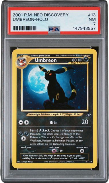 PSA 7 UMBREON-HOLO NEO DISCOVERY
