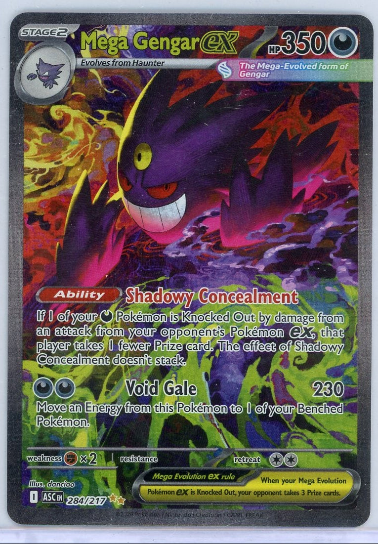 Mega Gengar EX 2026 Pokémon Ascended Heroes SIR #284/217