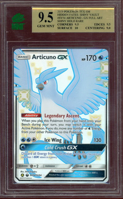 MNT 9.5 ARTICUNO GX HIDDEN FATES