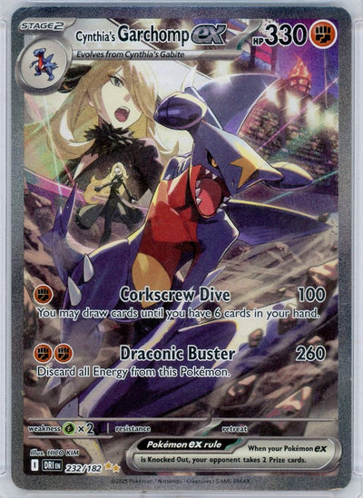 Cynthia's Garchomp ex Pokémon Destined Rivals SIR #232/182