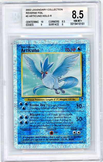 Articuno Pokemon Legendary Collection Reverse Holo Foil BGS 8.5