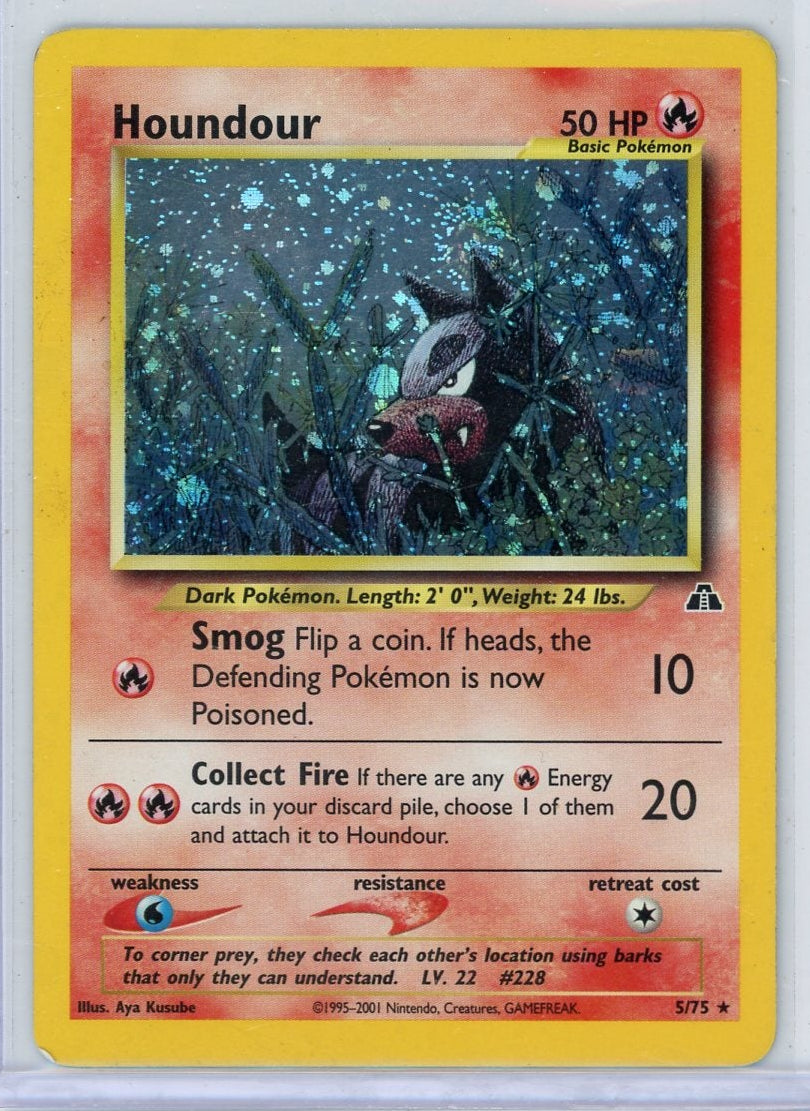 Houndour Pokémon Neo Discovery Holo Rare #5/75
