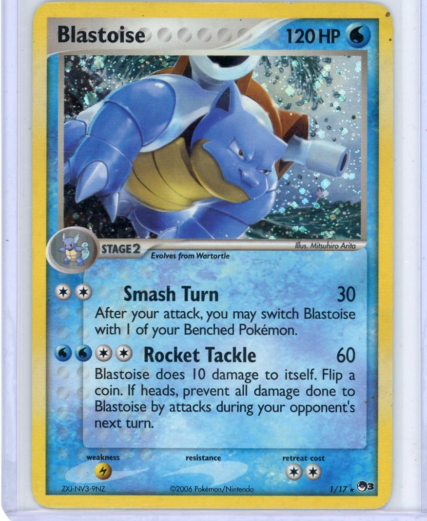 Blastoise Pokémon POP Series 3 Holo Rare #1/17