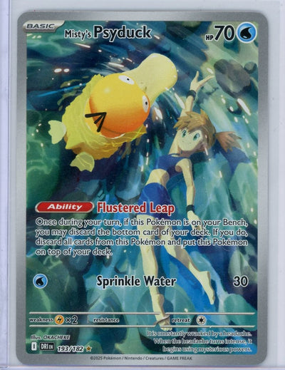 Misty's Psyduck Pokémon Destined Rivals Illustration Rare #193/182