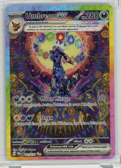 Umbreon ex Pokemon 2025 Prismatic Evolutions Special Illustration Rare #161/131