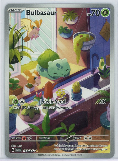 Bulbasaur Pokémon Stellar Crown Illustration Rare #143/142