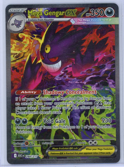 Mega Gengar 2026 Pokemon Ascended Heroes Special Illustration rare #284/217