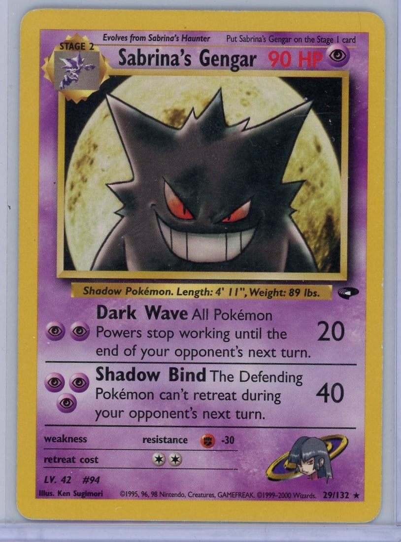 Sabrina's Gengar Pokémon Gym Challenge Non-Holo #29/132