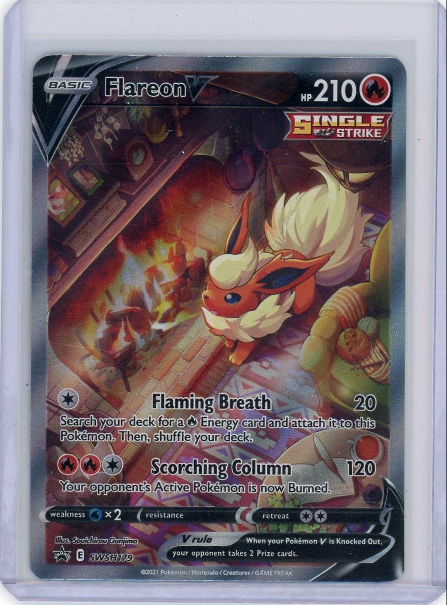 Flareon V Pokémon Sword & Shield Black Star Promo #SWSH179