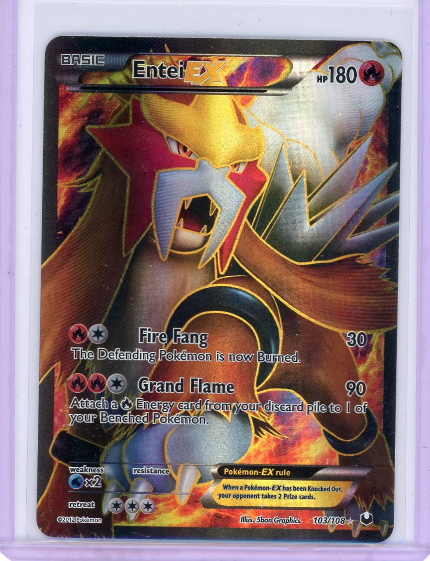 Entei ex Pokémon Dark Explorers Ultra Rare #103/108