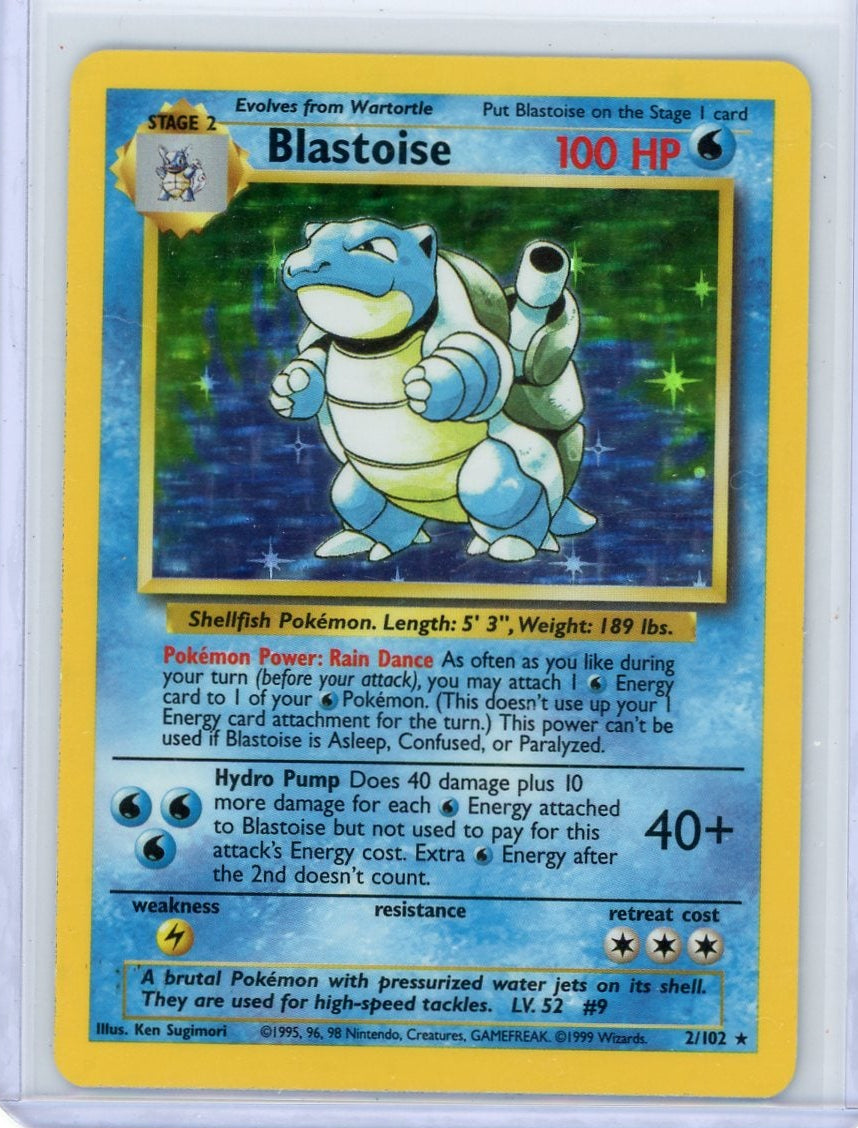 Blastoise Pokémon Base Set Holo #2/102 (LP)