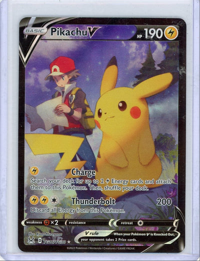 Pikachu V 2022 Pokémon Lost Origin #TG16/TG30