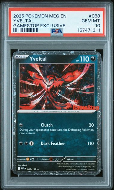 PSA 10 YVELTAL GAMESTOP EXCLUSIVE