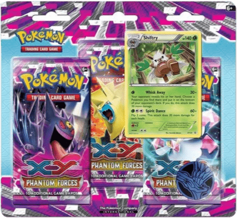 Phantom Forces 3-Pack Blister w/ Shiftry Promo