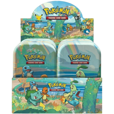 Pokemon TCG - Sword & Shield - Celebrations- Mini Tin - Display Case (8x Tins)
