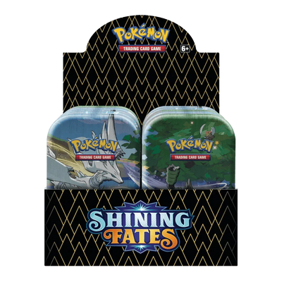 Pokemon TCG - Sword & Shield - Shining Fates - Mini Tin - Display Case (10x Tins)