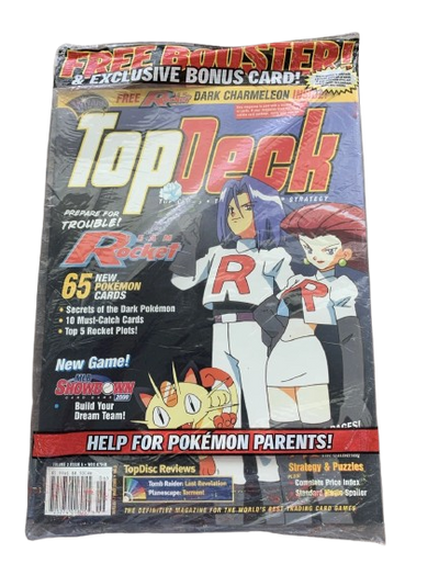 Top Deck Magazines (WOTC) - May 2000 No. 6 SEALED with FOSSIL Booster Pack & Dark Charmeleon Promo